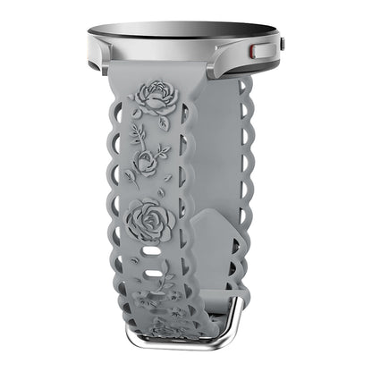 Suitable for 20mm flat silicone strap with hollowed out rose style strap