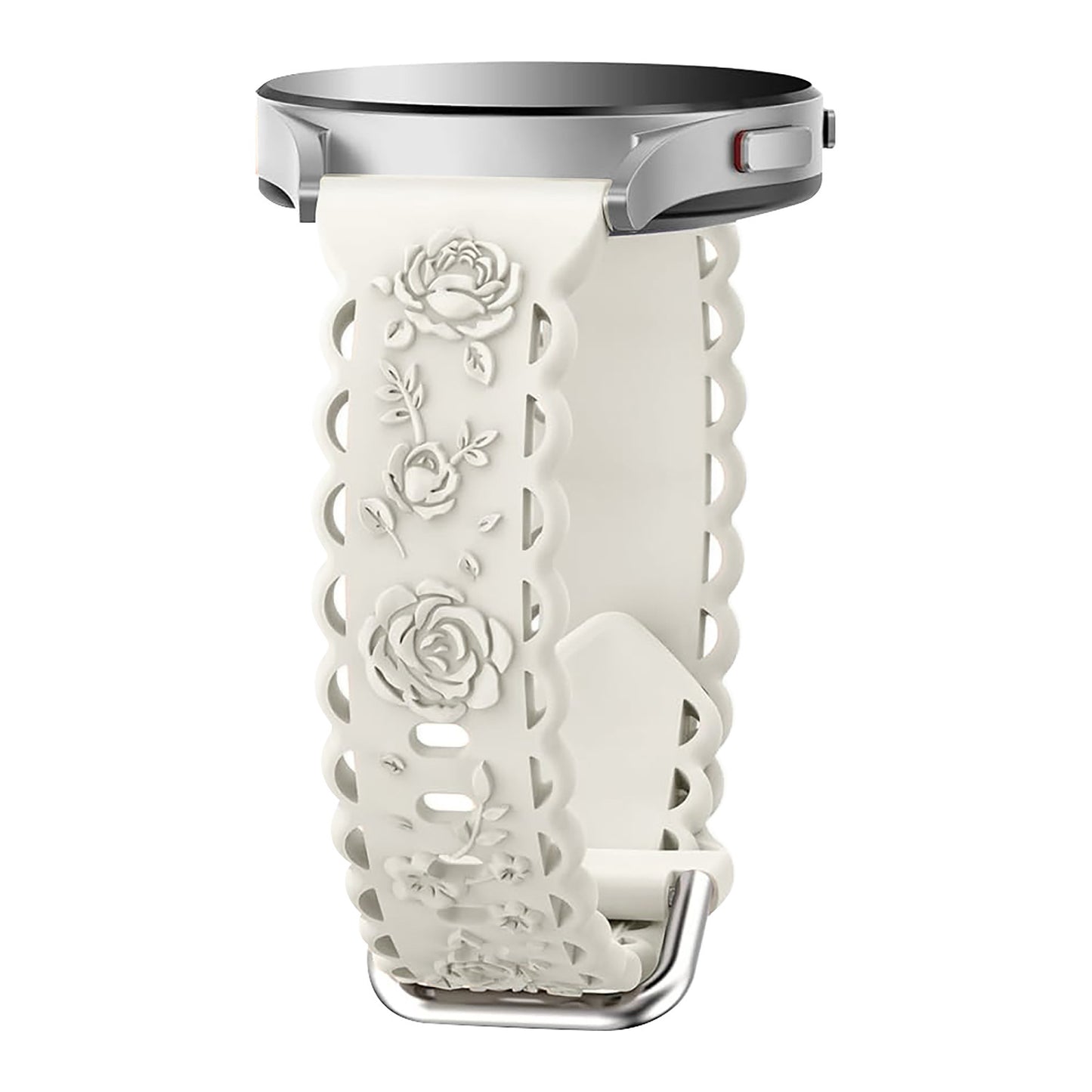 Suitable for 20mm flat silicone strap with hollowed out rose style strap